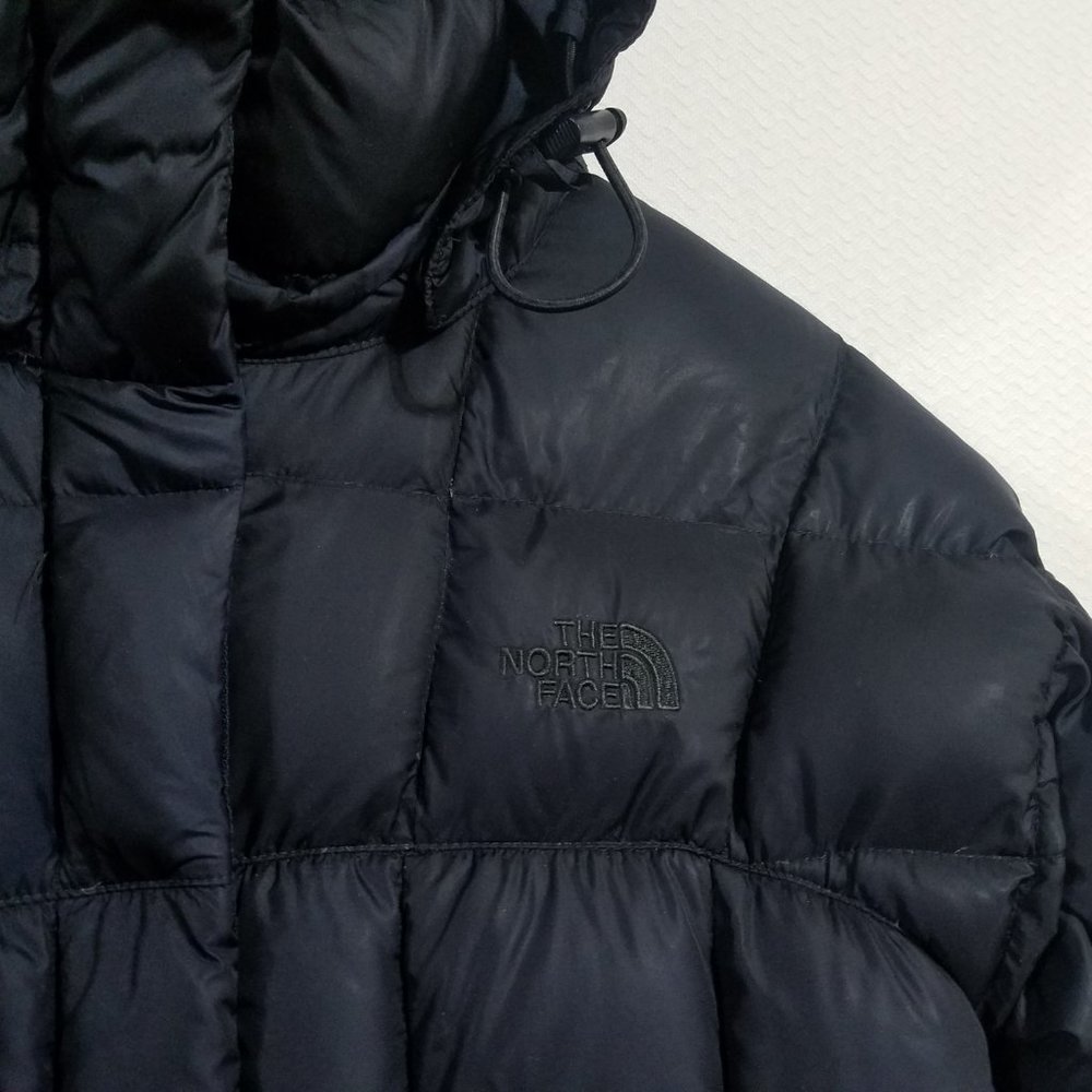 North Face Womens Small Black Down Parka Jacket S